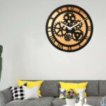 Wooden Silent Non-Ticking Wall Clock for Home Stylish Latest Designer Wall Clock for Home Living Room Bedroom Office Hall